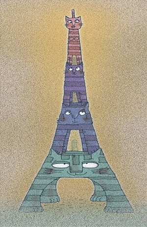 Poster of Eiffel tower in Paris   